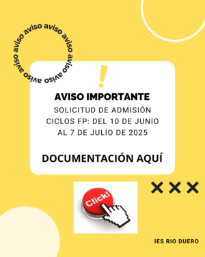 ADMISIÓN CICLOS 2025/2026